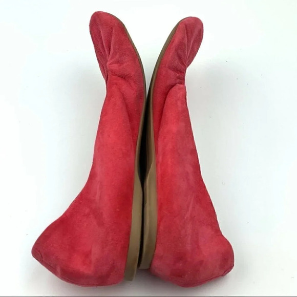 J Crew flats size 8 pink Italian suede ballet - Picture 5 of 13